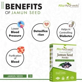 ATTAR AYURVEDA Jamun Seed Powder for Diabetes (500g)