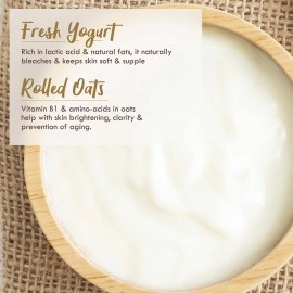 Nat Habit White Yogurt UnderArm Ubtan & Scrub For Softening, Odour Control & Remove Darkness With Yogurt & Oats, Zero Chemical (40gm X Pack f 2)