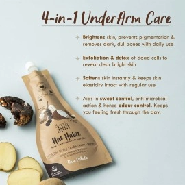 Nat Habit Raw Potato Underarm Ubtan & Scrub For Brightening, Whitening, Softening, Odour Control & Remove Darkness With Tamarind & Zero Chemical (40gm X Pack Of 2)