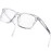 CREEK Blue Light Blocking Glasses Computer Reading/Gaming/TV/Phones Glasses for Women Men Anti Eyestrain & UV Glare with Testing Kit and Lens Cleaner TRANSPARENT Free, One Size