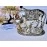 LABHCART Handcrafted Brass Golden Kamdhenu Cow with Calf, Vastu Gau MATA Idol, Spiritual Vastu Nandi Pooja Figurine Sculpture, Kamdhenu Cow & Calf Idol for Home and Office
