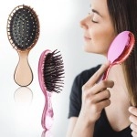 Sanas Small Hair Brush 3Pcs Metal Hairbrush Travel Hairbrush For Women Trendy Gifts For Teen Girls Fancy Hair Brush No Pull Hair Brush Untangling Hair Brush Hair Brushes For Women Metallic Brush 3Pcs