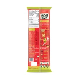 WickedGud 2X Fiber Spaghetti Pasta | No Maida | Durum Wheat Semolina | Brown Rice | Red Lentils | Healthy Diet Pasta - 400gm x 2