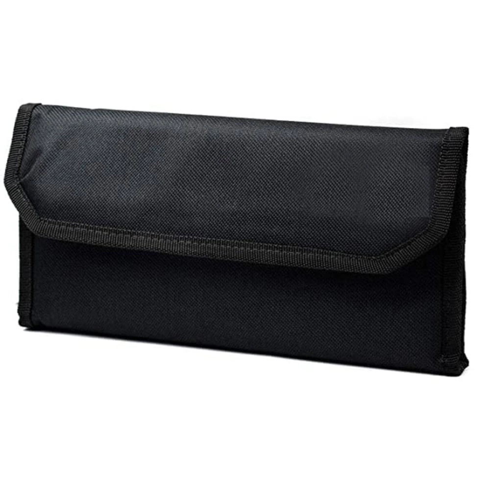 CAMPIO Plastic Book Holder Travel Organizer, Card Holder, Vehicle Documents Holder With Multi Pocket Expanding Zip Pouch (Black)