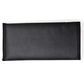 CAMPIO Plastic Book Holder Travel Organizer, Card Holder, Vehicle Documents Holder With Multi Pocket Expanding Zip Pouch (Black)