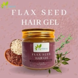 E-GREENS AAURA-glow naturally AAURA- Flaxseed Hair Gel for Hair Growth With KERATIN,Rice Protein,Vitamin E OIL,Rosemary,Teatree Essential Oil For HAIR GROWTH & HAIRFALL CONTROL 100G