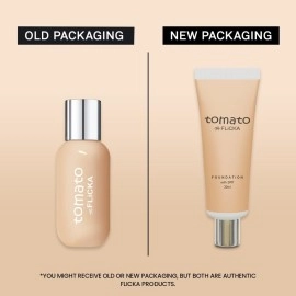 FLiCKA Tomato Liquid Foundation for Face Makeup 30ml | Light to Medium to Buildable Coverage | Moisturizing, Lightweight & Long Lasting | All Skin Types | 02 Beige