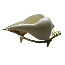 Vooli Original Pure Brass Pittal Shankh Stand Pooja Shankh Stand Original Pure Brass Pittal Shankh Stand Pooja Shankh Stand Pack of 2