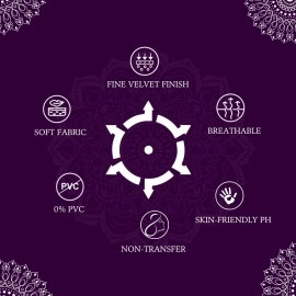 PERPAA Kumkum Velvet Round Bindi Box of 15 Flaps for Ladies Women Forehead Bindi (Stick On) (Size 1 , Diameter 15mm, Red)