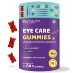 Carbamide Forte Eye Gummies - Lutein and Zeaxanthin Eye Supplements with Astaxanthin, Veg DHA and Vitamin C for Vision Support & Eye Health - Cranberry Flavour - 60 Veg Gummies