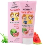 HealthBest Kidbest Facewash For Kids Normal Sensitive And Dry Skin Tear Paraben SLS Free Watermelon Flavor 100ml