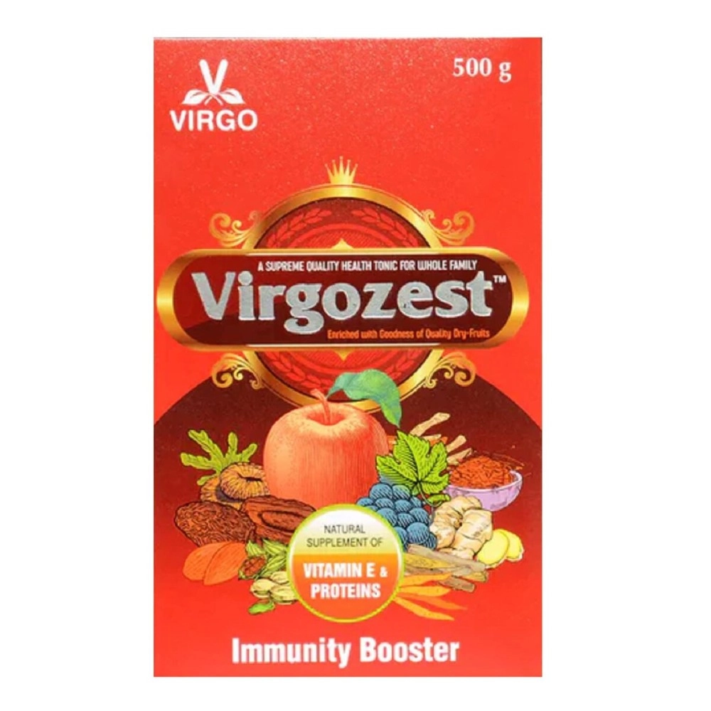 Virgo Virgozest Tonic Chyawanprash (A Product by Unjha Ayurvedic Pharmacy - Virgo UAP) with Goodness of Badam, Draksh, Anjeer, Pista, Kesar, Apple and Other Ingredients (500 gm)