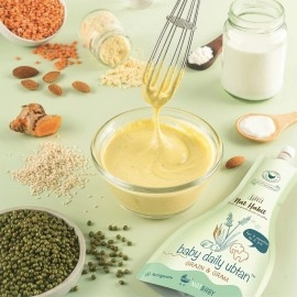 Nat Habit - Back To Natural Secrets Everyday Grain & Gram Baby Daily Ubtan, Baby Cleansing & Nutrition, 9mth 2yr 80 g (Pack of 1)