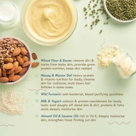 Nat Habit - Back To Natural Secrets Everyday Grain & Gram Baby Daily Ubtan, Baby Cleansing & Nutrition, 9mth 2yr 80 g (Pack of 1)