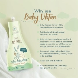 Nat Habit - Back To Natural Secrets Everyday Grain & Gram Baby Daily Ubtan, Baby Cleansing & Nutrition, 9mth 2yr 80 g (Pack of 1)