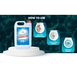 VITSZEE CHEMICALS FERTILIZERS White Cleaning Vinegar 1L | For Household Surface Cleaner Glass, Stainless Steel,Ceramic Vegetables Fruits Lime Scale Remover/Odor Removal