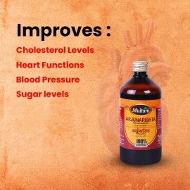Multani Arjunarishta Ayurvedic Cardiac Tonic For Hypertension & Chest issues 680 Ml