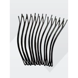 advancedestore strong Simple Hairpins Black Alloy Hair Clip Bobby Pin Hair Accessories Headwear Ball Tip Bob Pins (large -12(flx))