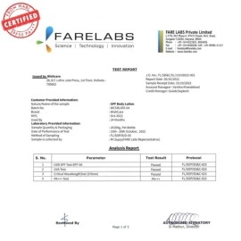 WishCare SPF50 Sunscreen Body Lotion - Broad Spectrum - UVA & UVB Protection with No White Cast - With Carrot Seed & Raspberry - For Men & Women - 200 Ml