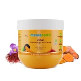 Mamaearth Ubtan Nourishing Cold Cream for Winter with Turmeric & Saffron for Glowing Moisturization- 100 g