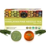 TEACURRY Himalayan Pine Needle Tea (1 Month Pack | 30 Tea Bags) - Helps with Hair, Skin, Eyes, Varicose & Obesity
