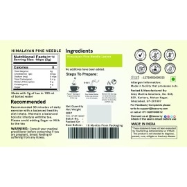 TEACURRY Himalayan Pine Needle Tea (1 Month Pack | 30 Tea Bags) - Helps with Hair, Skin, Eyes, Varicose & Obesity