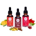 Bab Louie & Co. Non Alcoholic Cocktail Bitters, Cherry, Orange, Aromatic Bitter Bar Set-1 Fl Oz each, All Natural Mixers for Whiskey, Rum, Makes 30 Drink