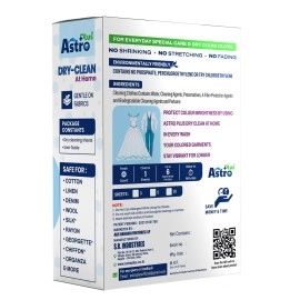 ASTRO PLUS + Dry Clean At Home Wipes, India\'s No.1 Cleaning Agent (3 Wipes) (Pack of 1)