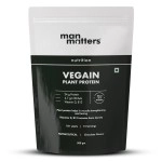 Man Matters VEGAIN Plant Protein Powder for Men | 100% Vegetarian | Made with Pea, Brown Rice, Moong Bean and Whole Algae | Gluten Free, Dairy Free & Soy Free | 500 grams