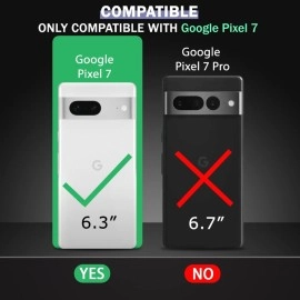 TheGiftKart Shockproof Clear Back Cover Case for Google Pixel 7 | 360 Degree Protection | Hard Transparent Back Cover Case for Google Pixel 7 (PC & TPU, Transparent Bumper)