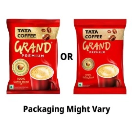 Tata Coffee Grand Premium, 100% Coffee Blend, Instant Coffee, Pouch, 50g