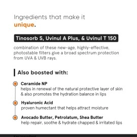 Minimalist Spf 30 Lip Balm With Ceramides & Hyaluronic Acid | Lip Protection & Nourishment | For Women & Men | 8 Gm