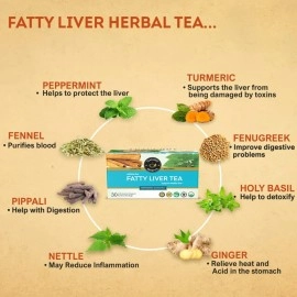 TEACURRY Fatty Liver Tea (1 Month Pack | 100 Gms Loose) - Helps with Abdominal Swelling, Ascites, Enlarged Vessels