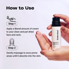 UNDERATED Azelaic Acid 9% Gdl 5% Niacinamide 4% Cream Powered With Neem And Turmeric For Uniform Skin Texture, Averts Acne Spots And Fades Acne Scars | 30Ml