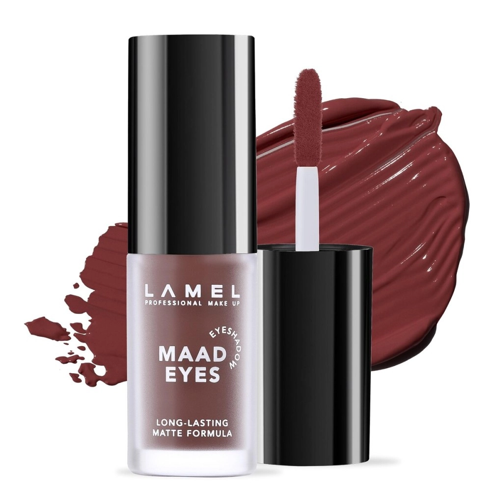 Lamel Liquid Matte Eyeshadow Maad Eyes Eyeshadow, High-pigmented & Long-lasting, Creamy & Smooth Formula - 402 (Macchiato)