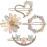 ANNA CREATIONS 4 Pcs Latest Korean Fashion Style Flower Lock Pin Hair Clip Hair Pin Hair Accessories for Women & Girls