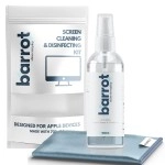 BARROT PRO Screen Cleaning Kit | Designed for Apple Devices - iPhones, iMacs, iPads, Macbooks | Made with 70% IPA | Includes 100ml Screen Cleaner, 30x30CM Large Microfiber | Easy to Store & Carry