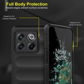 Zapcase Back Case Cover for OnePlus 10T | Compatible for OnePlus 10T Back Case Cover | Matte Soft Flexible Silicon | Liquid Silicon Case for OnePlus 10T with Camera Protection | Black