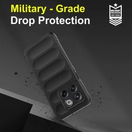 Zapcase Back Case Cover for OnePlus 10T | Compatible for OnePlus 10T Back Case Cover | Matte Soft Flexible Silicon | Liquid Silicon Case for OnePlus 10T with Camera Protection | Black