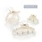 BELICIA Pearl Hair Clips White Hair Claw Clamps Crystal Hair Claw Clip Non Slip Clips Styling Hair Accessories for Women and Girls (Pack of 3)