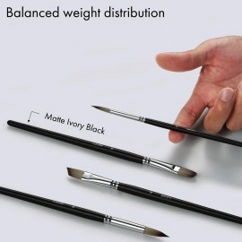 ARTIFY art supplies 24 Pieces Paint Brush Set, Expert Series, Enhanced Synthetic with Brush Holder and Palette Knife for Acrylic, Oil, Watercolor and Gouache Painting