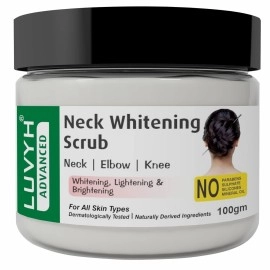 Luvyh Neck-Elbow & Knee-Feet Brightening Scrub For Reduces Blackness Of Neck, Elbo & Feet for all Body skin types- Scrub 100g, All Skin Types No Parabens, No Mineral Oil, No Sulphate, No Silicone