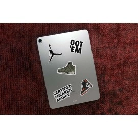 Pack of 50 - Aesthetic Sneakerhead Stickers for Laptop, Journal, Scrapbook, Diary, Guitar, Mobile - Waterproof - Gift for Sneaker Lovers