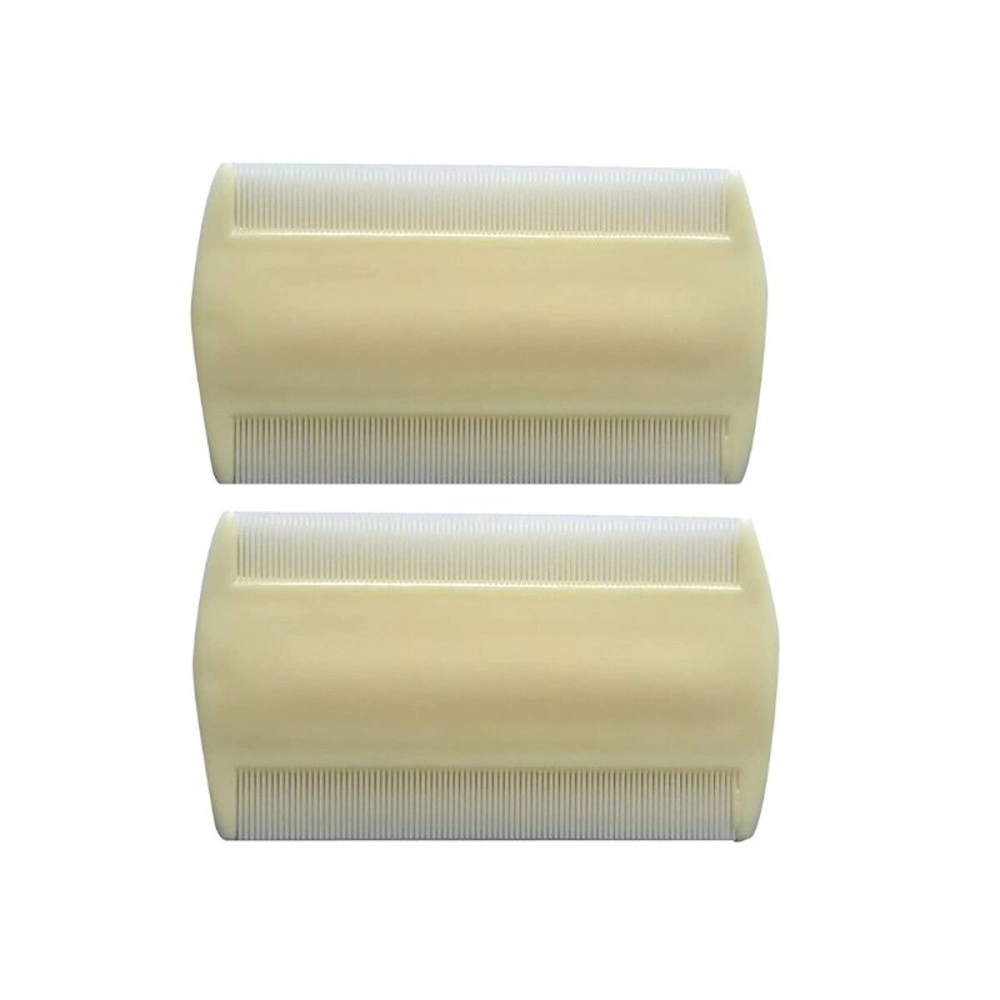 RAGHAV JEE Premium white lice comb Fine Tooth Dust Lice Clean Remove Plastic Lice Hair Combs pack of 2 Perfect For Lice Nits Eggs Bugs Removal From Hairs For Men Women Kids