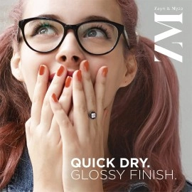 ZM Zayn & Myza Breathable Nail Enamel Glossy Finish Water Permeable - (Pink Popsicle, Strawberry Jelly Rose Macaroon)