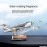 Eltron Turbo Aeroplane Glider Design Working On Solar Power Car Interior Accessories Decoration Diffuser/Dispenser Rotating Fan Dashboard Aroma Organic Fragrance Car Perfume (Pack of 1, Silver), Wipe