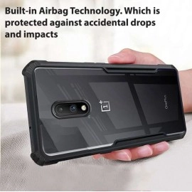 Winble Back Case Cover for OnePlus 6T / OnePlus 7 Back Cover Crystal Clear Camera Protection Airbag PC TPU Bumper Back Cover for OnePlus 6T / OnePlus 7