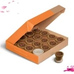 Nirmalaya Organic Cow Dung Havan Cups/Sambrani Cups (15 pcs) | Desi Cow Dung Dhoop Cups for Pooja- Jatamassi, Loban, Guggal .