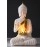 SN Handicrafts Buddha Idol Statue Showpiece Gift Gifting Item Polystone Home Decor Decoration 1 pic (White)