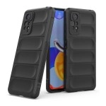 ZAP CASE Back Case Cover for Mi Redmi Note 11 Pro Plus 5G | Compatible with Mi Redmi Note 11 Pro Plus 5G | Liquid Silicon TPU Case with Suede Interior, Raised Lip Screen & Camera Protection | Black